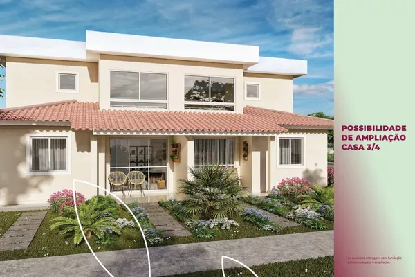 Casa de 3 quartos em condomínio com toda infraestrutura de lazer completa. Entrada facilitada e pod - Foto 3