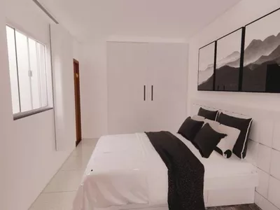 Casa nova pode ser financiada à venda de 3 quartos sendo 1 suíte garagem para 2 carros, quintal, C - Foto 10