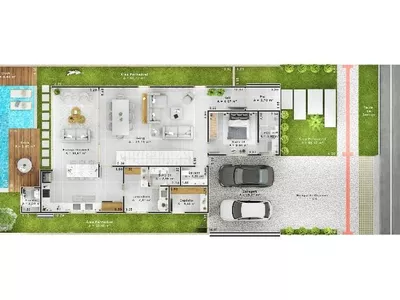 Última casa disponível para venda Casa com 4 suítes = dependência completa em condomínio fechad - Foto 5