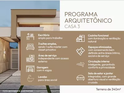 Casa térrea de 3 suítes, sala ampla com pé direito alto, corredores laterais à venda, Boa Vista, - Foto 11