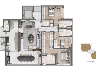 Apartamento para alugar com 3 dormitórios Suíte, Em Moema - Foto 45