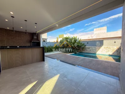 Sobrado à venda, com 305m², 3 suítes, 5 banheiros, piscina e 4 vagas de garagem no condomínio Villa D'Aquila - Foto 30