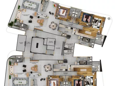 APARTAMENTO DE ALTO PADRÃO, COM 217,52m² e 4 SUÍTES, EM FRENTE AO SHOPPING BOULEVARD, NA MARAVILH - Foto 24