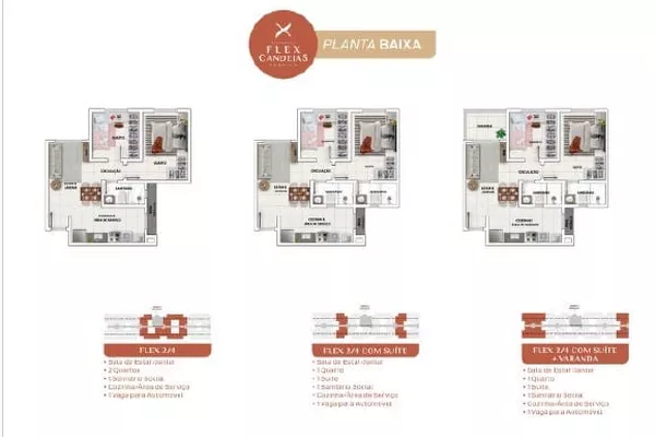 Apartamento Residencial Flex Candeias Premium imovel na planta , pagamento facilitada e escritura gr - Foto 2