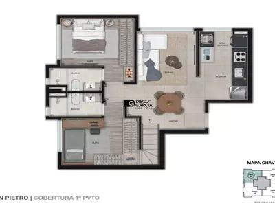 Apartamento à venda, 1 quarto, 1 suíte, 1 vaga, Sion - Belo Horizonte/MG - Foto 29