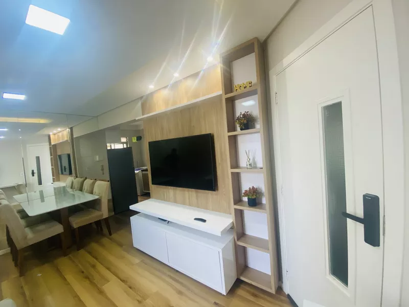 Vendo de porteira fechada, lindo apartamento mobiliado no bairro Boa Vista. - Foto Principal