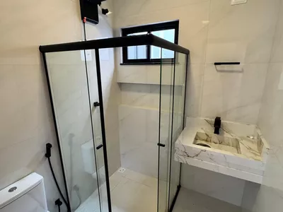 Excelente casa moderna nova podendo financiar, 3 quartos sendo 2 suítes, área gourmet, garagem par - Foto 13