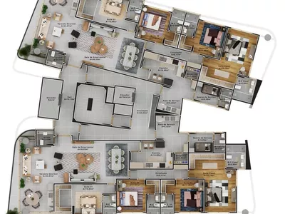 APARTAMENTO DE ALTO PADRÃO, COM 217,52m² e 4 SUÍTES, EM FRENTE AO SHOPPING BOULEVARD, NA MARAVILH - Foto 23