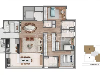 Apartamento para alugar com 3 dormitórios Suíte, Em Moema - Foto 44