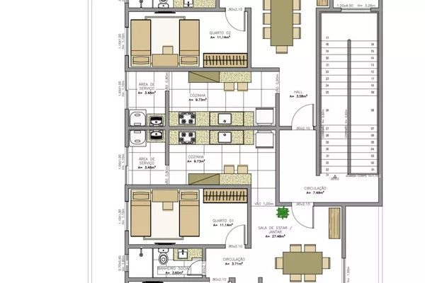 Apartamento 3/4 na planta à Venda, Candeias, Vitória da Conquista, BA - Foto 4
