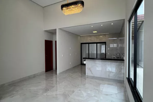 Excelente casa moderna nova podendo financiar, 3 quartos sendo 2 suítes, área gourmet, garagem par - Foto 2