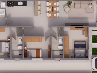 Casa em condomínio de 3 quartos sendo 1 suíte, no Boa Vista a apenas 5 minutos do Shopping Conquis - Foto 25