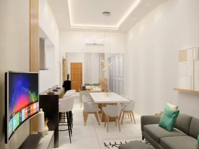 Casa nova, moderna no Bairro Boa Vista, com 3 quartos 1 suite, sala com pé direito duplo, banheira - Foto 13