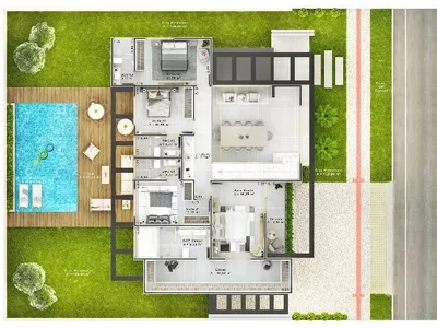 Domus Residencial com 5 suítes + dependência completa - Foto 6