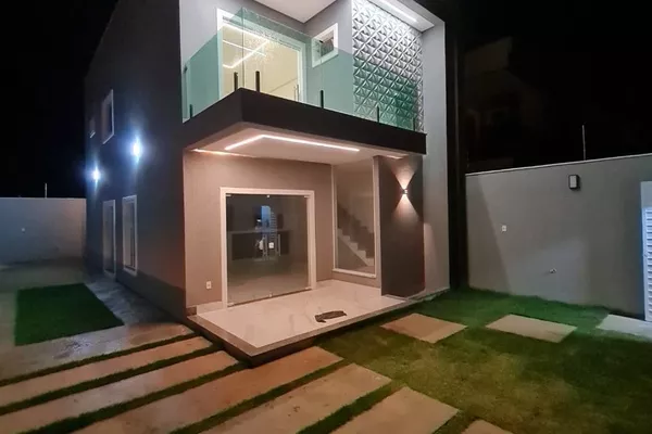 Casa duplex 3 suítes sendo 1 com closet e outra com varanda + vaga de garagem para 4 carros com 1 - Foto 4