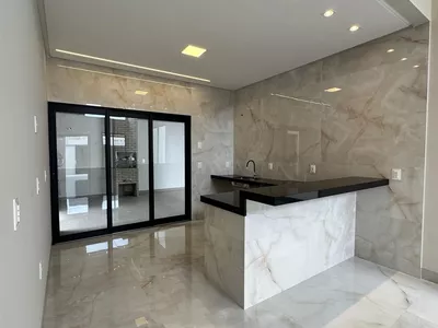Excelente casa moderna nova podendo financiar, 3 quartos sendo 2 suítes, área gourmet, garagem par - Foto 4