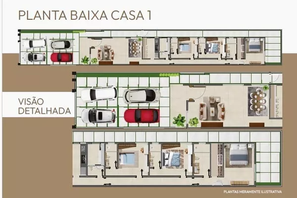Casa térrea de 3 suítes, sala ampla com pé direito alto, corredores laterais à venda, Boa Vista, - Foto 2