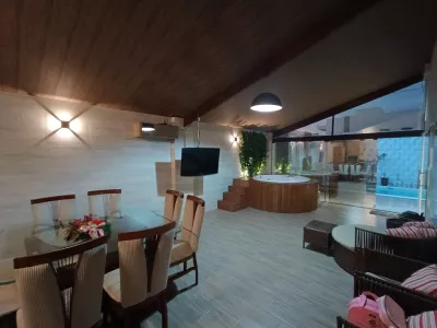 Casa com 5 quartos sendo 3 suítes, área gourmet com jacuzzi, piscina aquecida, em Bairro Boa Vista - Foto 56