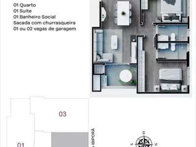 Apartamento Semi Mobiliado 102 Ed. AMETISTA - Foto 17