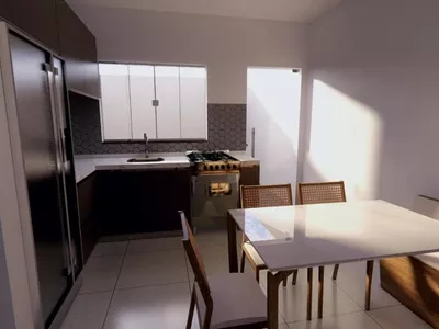 Casa nova pode ser financiada à venda de 3 quartos sendo 1 suíte garagem para 2 carros, quintal, C - Foto 9