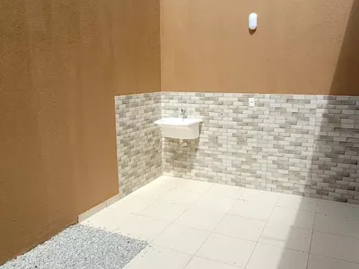 Casa nova pode ser financiada à venda de 3 quartos sendo 1 suíte garagem para 2 carros, quintal, C - Foto 22