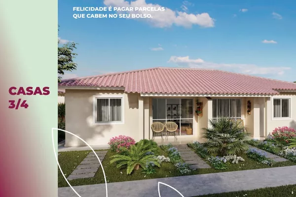 Casa de 3 quartos em condomínio com toda infraestrutura de lazer completa. Entrada facilitada e pod - Foto 6