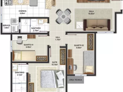 Apartamento pronto de 3 quartos 1 suíte com piso e documentos grátis à venda, Candeias, Vitória - Foto 29