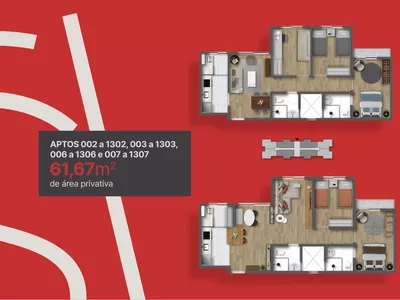 Apartamento na planta de 2 quartos reversível para 3 quartos em condomínio fechado com lazer compl - Foto 14