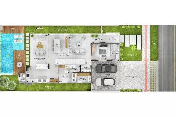 Última casa disponível para venda Casa com 4 suítes = dependência completa em condomínio fechad - Foto 5