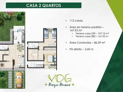 Sobrado à Venda com 2 suítes, condomínio fechado, Primavera, com entrada dividida em 60 X, Vitó - Foto 14