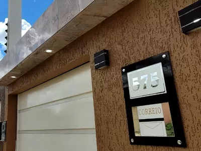 Casa nova pode ser financiada à venda de 3 quartos sendo 1 suíte garagem para 2 carros, quintal, C - Foto 4