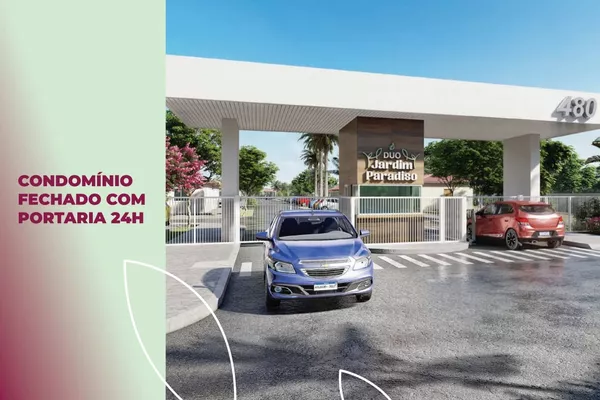 Casa de 2 quartos com possibilidade de ampliação em condomínio fechado com infraestrutura de laz - Foto 3