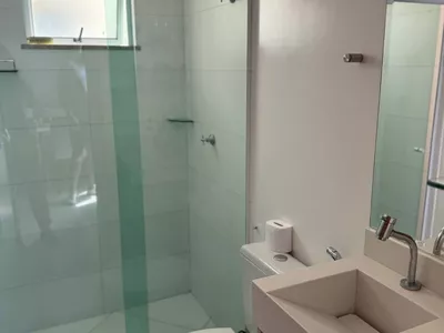 Apartamento completo, porteira fechada com móveis e Eletros andar alto de 2/4 em condomínio fechad - Foto 22
