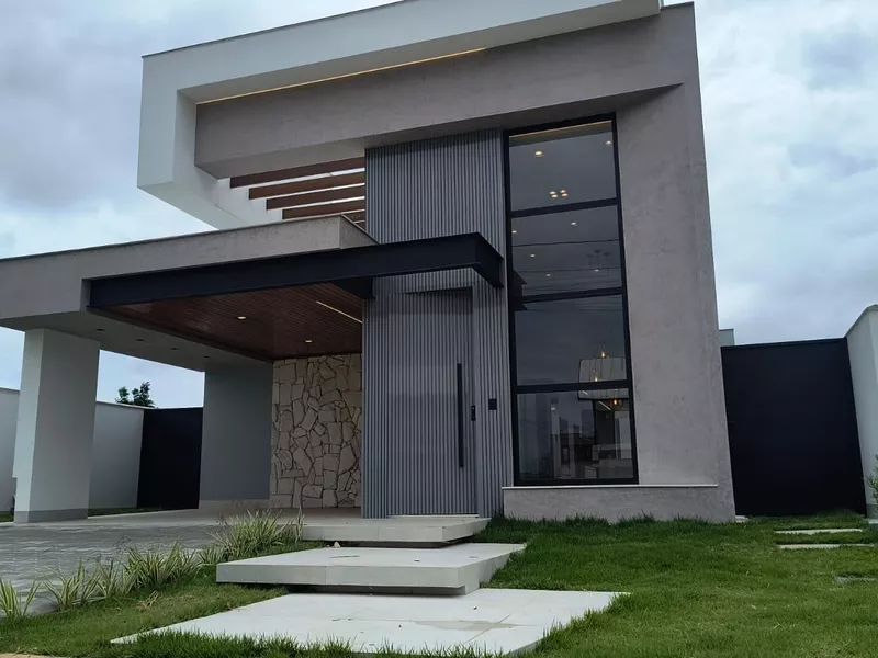 ALPHAVILLE 2 - Casa térrea com 3 Suítes + Varanda Gourmet com Hidro, Garagem coberta para 2 carros - Foto Principal