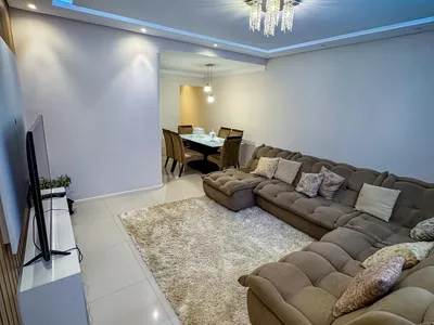 Apartamento de 2º andar nascente mobiliado e decorado para venda, 2 quartos sendo 1 suíte, cozinha - Foto 2