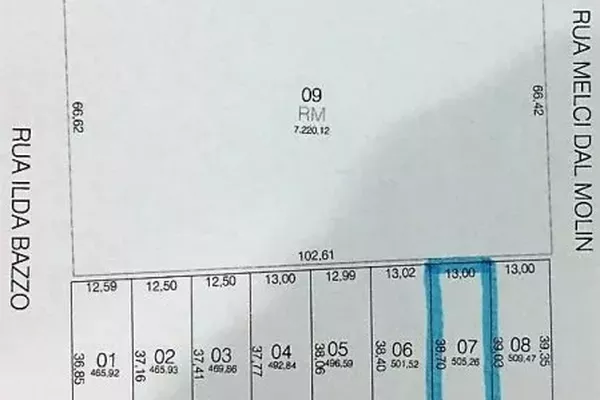 Terreno Residencial com área de 505,26 m2 (13m frente x 38,9 m Fundos), Terreno Plano, localizado na Rua João Gualberto Gaspar, Bairro São Francisco - Foto 4