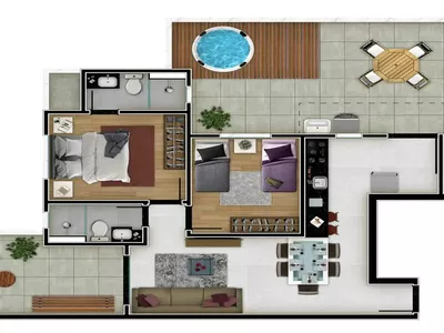 Cobertura à venda, 3 quartos, 1 suíte, 2 vagas, Alto Caiçaras - Belo Horizonte/MG - Foto 7