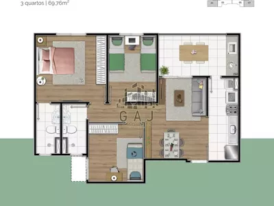 Apartamento 70m² 3 dorms c/ suíte Res Dona Margarida - SBO/SP - Foto 8