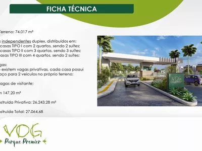 Casas Duplex (soltas) de 3 suítes em Condomínio fechado com toda infraestrutura de lazer complet - Foto 19