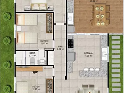 ALPHAVILLE 2 - Casa térrea com 3 Suítes + Varanda Gourmet com Hidro, Garagem coberta para 2 carros - Foto 80