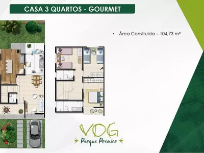 Casas Duplex (soltas) de 3 suítes em Condomínio fechado com toda infraestrutura de lazer complet - Foto 14
