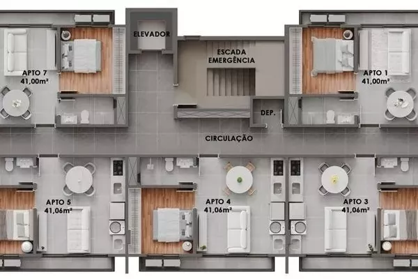 LANÇAMENTO  - Apartamento para venda, localizado no Bairro Parzianello, na cidade de Pato Branco-PR - Foto 5