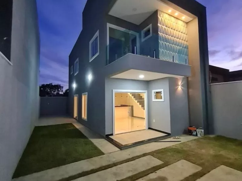 Casa duplex 3 suítes sendo 1 com closet e outra com varanda + vaga de garagem para 4 carros com 1 - Foto Principal