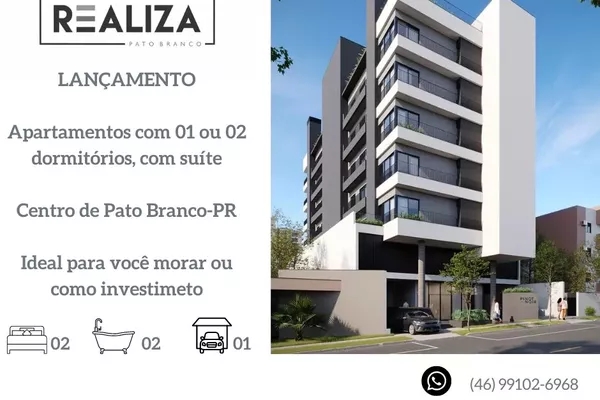 LANÇAMENTO  - Apartamento para venda, localizado no Bairro Parzianello, na cidade de Pato Branco-PR - Foto 1