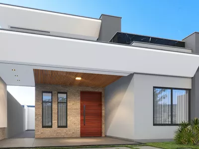 Excelente casa moderna nova podendo financiar, 3 quartos sendo 2 suítes, área gourmet, garagem par - Foto 29