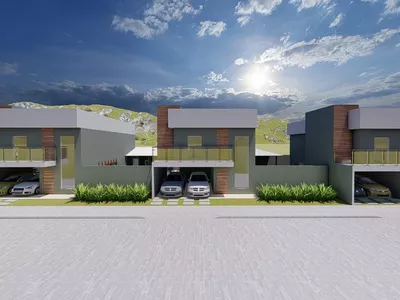 Casa duplex de 3 quartos sendo 2 suítes, piscina, espaço gourmet com churrasqueira depósito e ban - Foto 13