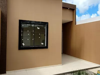 Casa nova pode ser financiada à venda de 3 quartos sendo 1 suíte garagem para 2 carros, quintal, C - Foto 6