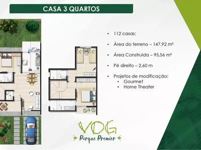 Casas Duplex (soltas) de 3 suítes em Condomínio fechado com toda infraestrutura de lazer complet - Foto 16