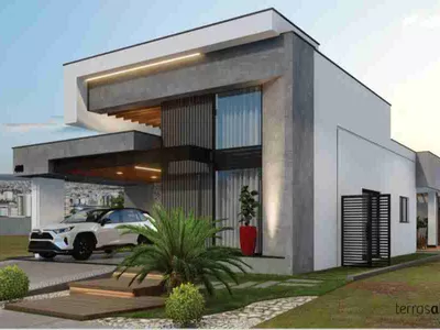 Casa 3 suítes, sala cozinha e gourmet com planejados alto padrão Alphaville II condomínio com inf - Foto 25