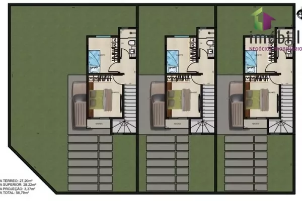 Sobrado com 02 Quartos no bairro Fraron para venda - Foto 5